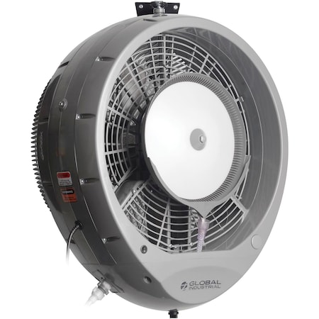 Global Industrial 29in Wall Mount Atomizing Evaporative Cooler, 5,885 CFM 604129